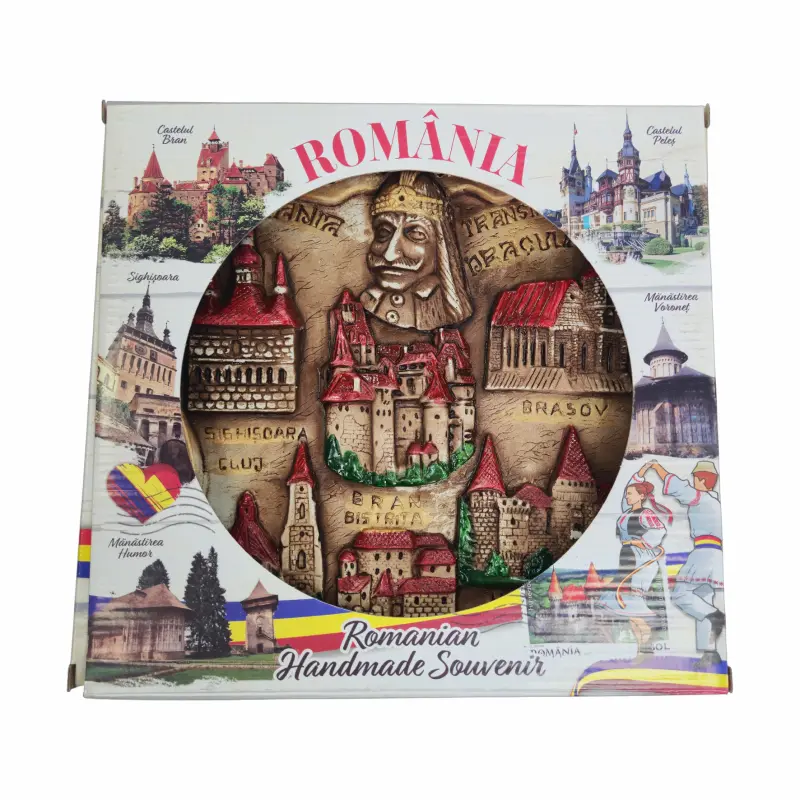 Placheta ipsos romania, suvenir gift shop, 16x24x2.5 cm, model es9669  a